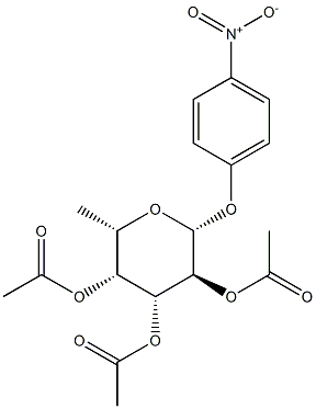 4-nitrophenyl 2,3,4-tri-O-acetyl-Beta-L-fucopyranoside 结构式