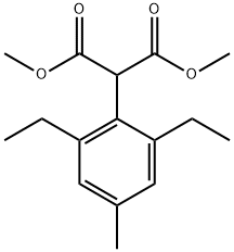 (2,6-DIETHYL-4-METHYLPHENYL)MALONIC ACID DIMETHYL ESTER 结构式
