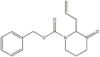 Benzyl 2-allyl-3-oxo-1-piperidinecarboxylate 结构式