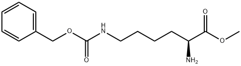 L-Lysine, N6-[(phenylmethoxy)carbonyl]-, methyl ester 结构式