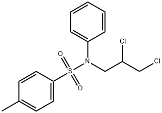 N-(2,3-二氯丙基)-N-苯基对甲苯磺酰胺 结构式