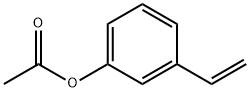 3-乙酰氧基苯乙烯 结构式