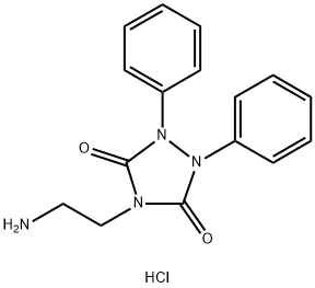 4-(2-氨乙基)-1,2-二苯基-1,2,4-三唑烷-3,5-二酮盐酸盐 结构式