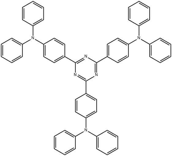 Benzenamine, 4,4',4''-(1,3,5-triazine-2,4,6-triyl)tris[N,N-diphenyl- 结构式