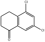 5,7-DICHLORO-1,2,3,4-TETRAHYDRONAPHTHALEN-1-ONE 结构式