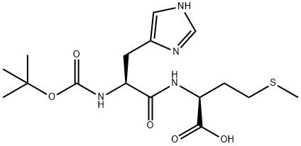 L-Methionine, N-[(1,1-dimethylethoxy)carbonyl]-L-histidyl- (9CI) 结构式