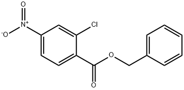 2-氯-4-硝基苯甲酸苄酯 结构式
