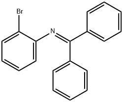 Benzenamine, 2-bromo-N-(diphenylmethylene)- 结构式