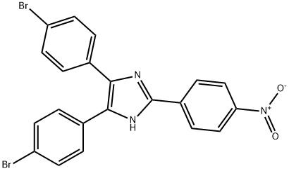 4,5-bis(4-bromophenyl)-2-{4-nitrophenyl}-1H-imidazole 结构式
