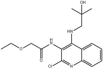 N-{2-chloro-4-[(2-hydroxy-2-methylpropyl)amino]quinolin-3-yl}-2-ethoxyacetamide 结构式