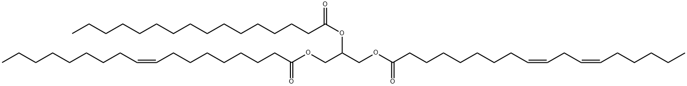 1-Oleoyl-2-Palmitoyl-3-Linoleoyl-rac-glycerol 结构式
