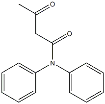 3-oxo-N,N-diphenylbutanamide 结构式