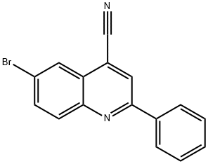 6-bromo-2-phenylquinoline-4-carbonitrile 结构式