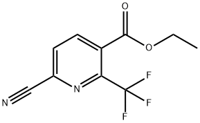 METHYL 6-CYANO-2-(TRIFLUOROMETHYL)NICOTINATE 结构式