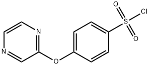 4-(2-吡嗪基氧基)苯磺酰氯 结构式
