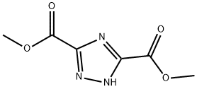 1H-1,2,4-三唑-3,5-二甲酸二甲酯 结构式