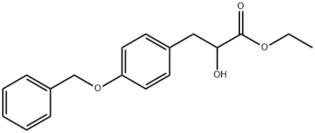 3-(4-benzyloxyphenyl)-2-hydroxypropionic acid ethyl ester 结构式