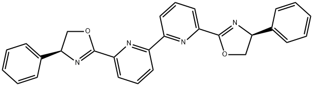 6,6'-bis((S)-4-phenyl-4,5-dihydrooxazol-2-yl)-2,2'-bipyridine 结构式
