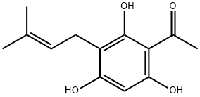 Ethanone, 1-[2,4,6-trihydroxy-3-(3-methyl-2-buten-1-yl)phenyl]- 结构式