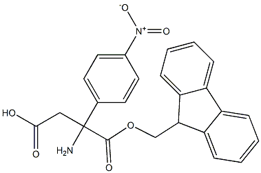 FMOC-(RS)-3-氨基-3-(4-硝基苯基)-丙酸 结构式