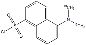 1-Naphthalenesulfonyl chloride, 5-[di(methyl-13C)amino] 结构式