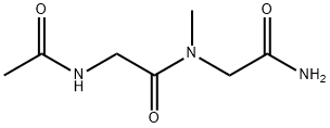 N-乙酰基甘氨酰-N-甲基甘氨酰胺 结构式