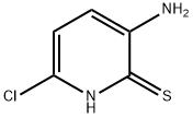 3-氨基-6-氯吡啶-2(1H)-硫酮 结构式