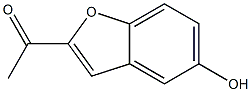 1-(5-羟基苯并呋喃-2-基)乙-1-酮 结构式