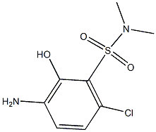 3-amino-6-chloro-2-hydroxy-N,N-dimethylbenzenesulfonamide 结构式
