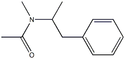 N-methyl-N-(1-phenylpropan-2-yl)acetamide 结构式