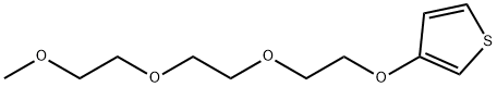 3-(2-(2-(2-Methoxyethoxy)ethoxy)ethoxy)thiophene 结构式