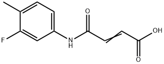 (E)-4-(3-fluoro-4-methylanilino)-4-oxo-2-butenoic acid 结构式