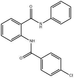 2-[(4-chlorobenzoyl)amino]-N-phenylbenzamide 结构式