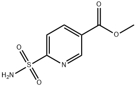 6-氨基磺酰基-烟酸甲酯 结构式