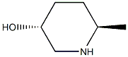 (3R,6R)-6-methylpiperidin-3-ol 结构式