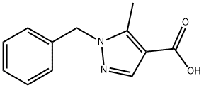 1-benzyl-5-methyl-1H-pyrazole-4-carboxylic acid 结构式