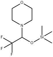 4-[2,2,2-三氟-1-[(三甲基硅基)氧]乙基]吗啉 结构式