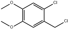 Benzene, 1-chloro-2-(chloromethyl)-4,5-dimethoxy- 结构式