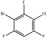 1-Bromo-3-chloro-2,4,6-trifluorobenzene 结构式