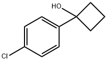 1-(4-Chlorophenyl)cyclobutanol 结构式