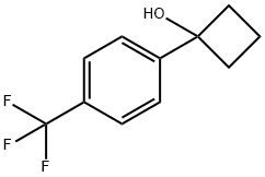 1-(4-三氟甲基-苯基)-环丁醇 结构式