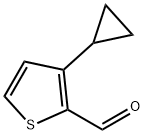 3-cyclopropylthiophene-2-carbaldehyde 结构式