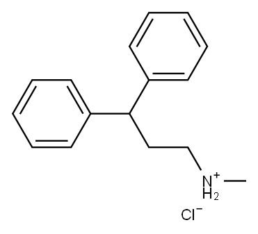 N-甲基-3,3-二苯基丙胺盐酸盐 结构式