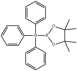 1,3,2-Dioxaborolane, 4,4,5,5-tetramethyl-2-(triphenylsilyl)- 结构式