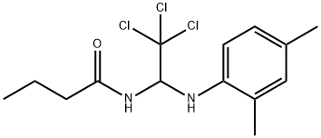 N-[2,2,2-trichloro-1-(2,4-dimethylanilino)ethyl]butanamide 结构式