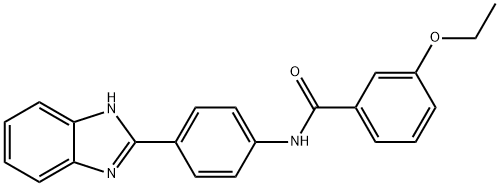 N-[4-(1H-benzimidazol-2-yl)phenyl]-3-ethoxybenzamide 结构式