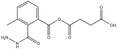 4-[2-(3-methylbenzoyl)hydrazino]-4-oxobutanoic acid 结构式