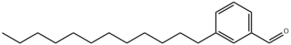 3-十二烷基苯甲醛 结构式