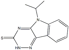 5-异丙基-2,5-二氢-3H-[1,2,4]三嗪并[5,6-B]吲哚-3-硫酮 结构式