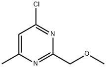 4-氯-2-(甲氧基甲基)-6-甲基嘧啶 结构式